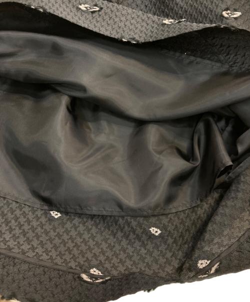 UNITED ARROWS TOKYO（ユナイテッドアローズトウキョウ）UNITED ARROWS TOKYO (ユナイテッドアローズトウキョウ) カットジャガードスカート ブラック サイズ:36 未使用品の古着・服飾アイテム