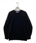 ENFOLDエンフォルド）の古着「COCOON-ARM BOX PULLOVER　プルオーバーニット」｜ブラック