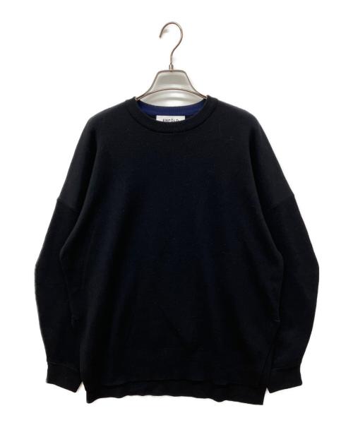 ENFOLD（エンフォルド）ENFOLD (エンフォルド) COCOON-ARM BOX PULLOVER　プルオーバーニット ブラック サイズ:38の古着・服飾アイテム