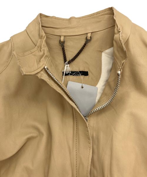 sisii（シシ）sisii (シシ) new シングルライダース  BEAMS取扱 ベージュ サイズ:XS 未使用品の古着・服飾アイテム