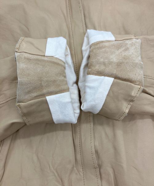 sisii（シシ）sisii (シシ) new シングルライダース  BEAMS取扱 ベージュ サイズ:XS 未使用品の古着・服飾アイテム