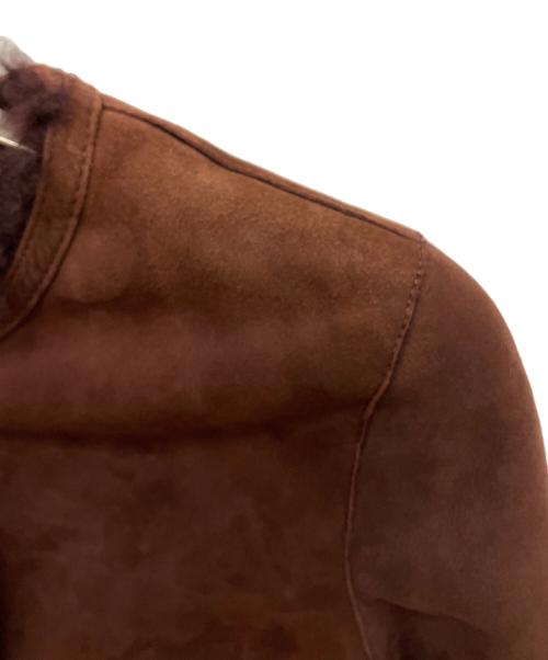 yves salomon（イヴサロモン）yves salomon (イヴサロモン) ムートンコート ボルドー サイズ:34の古着・服飾アイテム