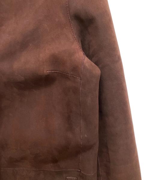 yves salomon（イヴサロモン）yves salomon (イヴサロモン) ムートンコート ボルドー サイズ:34の古着・服飾アイテム