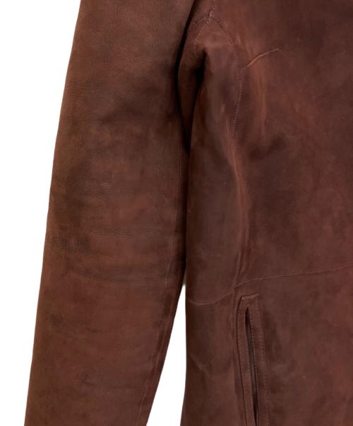 yves salomon（イヴサロモン）yves salomon (イヴサロモン) ムートンコート ボルドー サイズ:34の古着・服飾アイテム