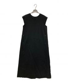 LOUNIE（ルーニー）の古着「フレンチスリーブカットソーワンピース」｜ブラック