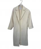 TONALトーナル）の古着「ウールビーバーテーラーコート」｜アイボリー