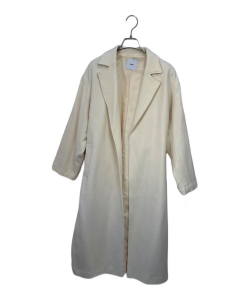 TONAL（トーナル）TONAL (トーナル) ウールビーバーテーラーコート アイボリー サイズ:36の古着・服飾アイテム