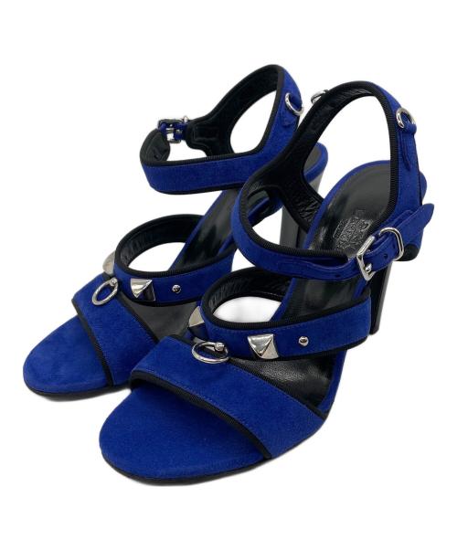 HERMES（エルメス）HERMES (エルメス) メドール サンダル ブルー サイズ:37の古着・服飾アイテム