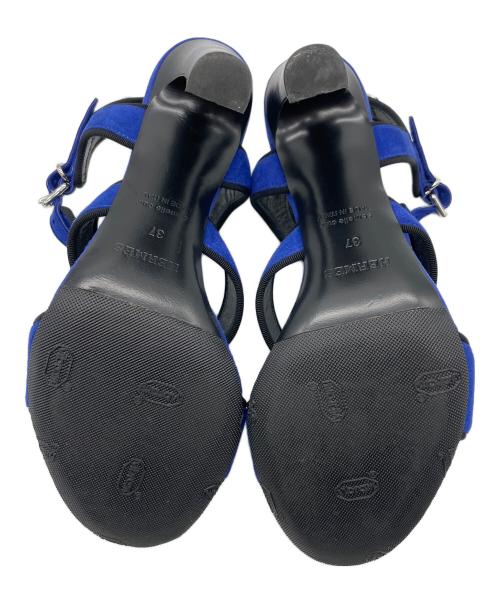 HERMES（エルメス）HERMES (エルメス) メドール サンダル ブルー サイズ:37の古着・服飾アイテム