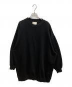 Acne studiosアクネ ストゥディオス）の古着「YANIN U FL　オーバーサイズクルーネックスウェット」｜ブラック