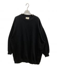 Acne studios（アクネ ストゥディオス）の古着「YANIN U FL　オーバーサイズクルーネックスウェット」｜ブラック