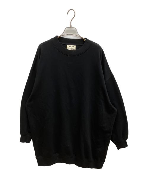 Acne studios（アクネ ストゥディオス）Acne studios (アクネ ストゥディオス) YANIN U FL　オーバーサイズクルーネックスウェット ブラック サイズ:XSの古着・服飾アイテム