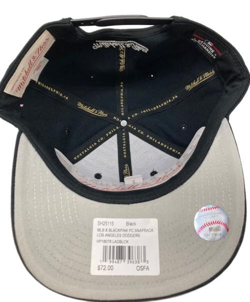 MITCHELL & NESS（ミッチェルアンドネス）MITCHELL & NESS (ミッチェルアンドネス) BLACK PINK (ブラックピンク) MLB (エムエルビー) キャップ サイズ:FREEの古着・服飾アイテム