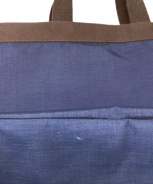 Herve Chapelier（エルベシャプリエ）Herve Chapelier (エルベシャプリエ) コーデュラスクエアトートB5サイズ ネイビー×モカの古着・服飾アイテム