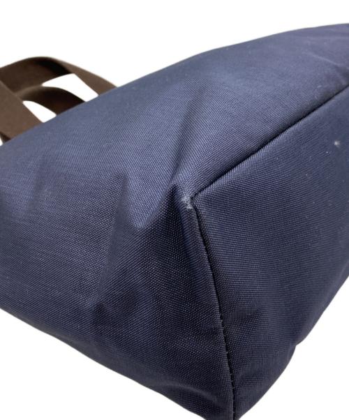 Herve Chapelier（エルベシャプリエ）Herve Chapelier (エルベシャプリエ) コーデュラスクエアトートB5サイズ ネイビー×モカの古着・服飾アイテム