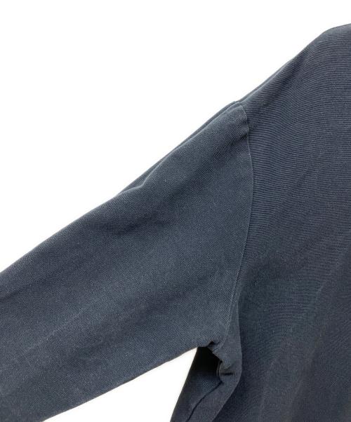 SUNNEI（スンネイ）SUNNEI (スンネイ) キャンバスロングオーバーシャツ ネイビー サイズ:Sの古着・服飾アイテム