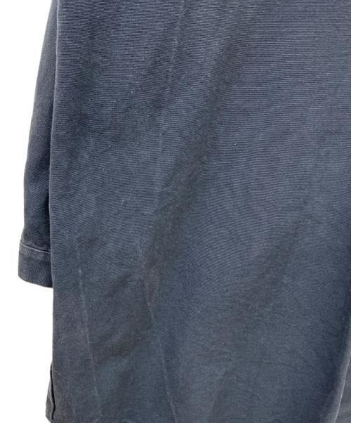 SUNNEI（スンネイ）SUNNEI (スンネイ) キャンバスロングオーバーシャツ ネイビー サイズ:Sの古着・服飾アイテム