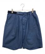Graphpaperグラフペーパー）の古着「Stretch Typewriter Wide Chef Shorts」｜ネイビー