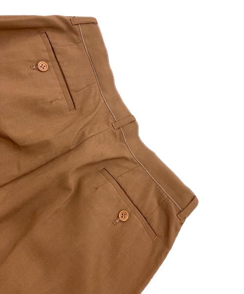 digawel（ディガウェル）digawel (ディガウェル) Stitch 1Tuck Pants ブラウン サイズ:2の古着・服飾アイテム