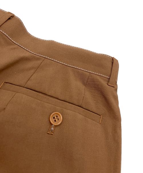 digawel（ディガウェル）digawel (ディガウェル) Stitch 1Tuck Pants ブラウン サイズ:2の古着・服飾アイテム