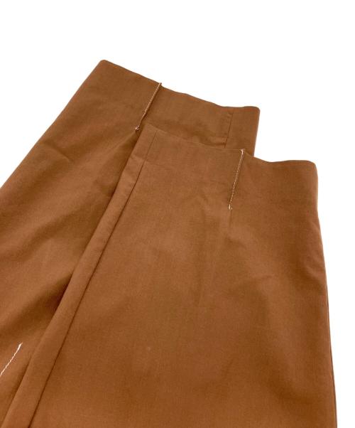 digawel（ディガウェル）digawel (ディガウェル) Stitch 1Tuck Pants ブラウン サイズ:2の古着・服飾アイテム