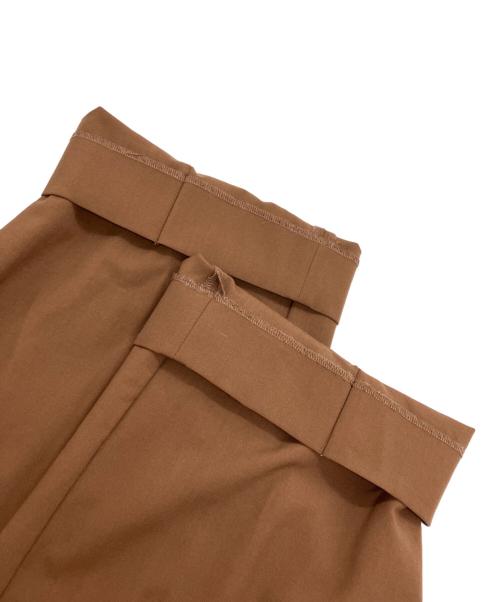digawel（ディガウェル）digawel (ディガウェル) Stitch 1Tuck Pants ブラウン サイズ:2の古着・服飾アイテム