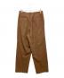 digawel (ディガウェル) Stitch 1Tuck Pants ブラウン サイズ:2：10000円