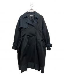 malamute（マラミュート）の古着「pleated trench coat」｜ブラック