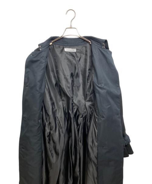 malamute（マラミュート）malamute (マラミュート) pleated trench coat ブラック サイズ:Mの古着・服飾アイテム