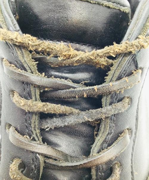 HENDER SCHEME（エンダースキーマ）HENDER SCHEME (エンダースキーマ) レザースニーカー ブラック サイズ:6(28.0-28.5cm),の古着・服飾アイテム