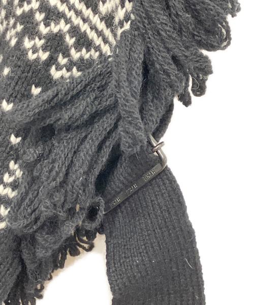 HYKE（ハイク）HYKE (ハイク) NORDIC FRINGE SWEATER VEST ブラック サイズ:FREEの古着・服飾アイテム