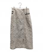 MURRALミューラル）の古着「Ice flower embroidery skirt」｜アイボリー