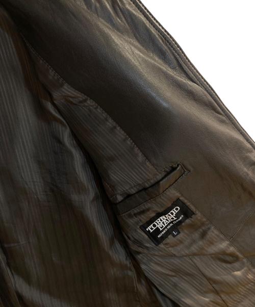 TORNADO MART（トルネードマート）TORNADO MART (トルネードマート) レザージャケット ブラウン サイズ:Ｌの古着・服飾アイテム