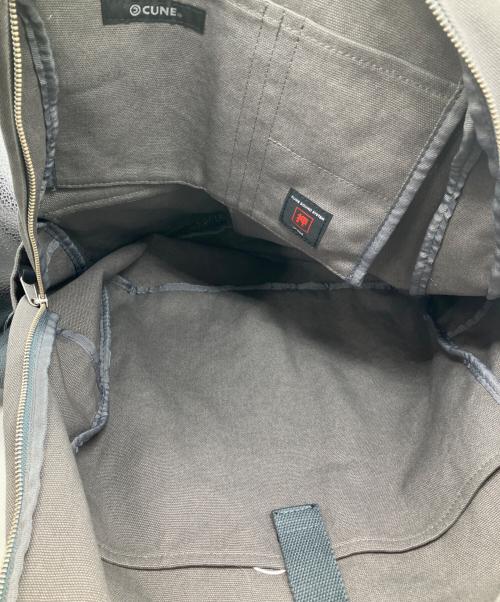 CUNE（キューン）CUNE (キューン) キャンバスバックパック グレーの古着・服飾アイテム