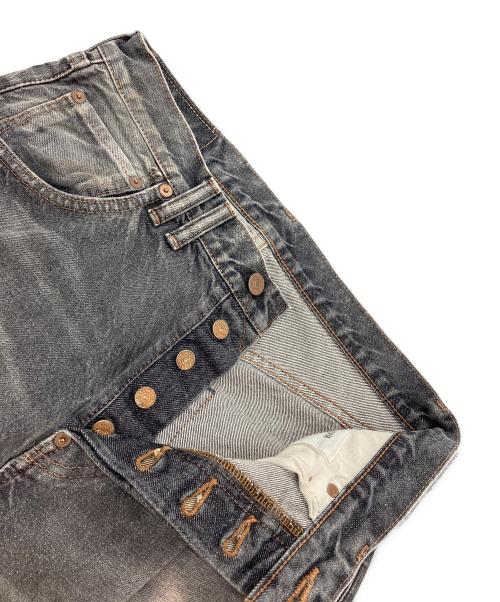 anachronorm（アナクロノーム）anachronorm (アナクロノーム) STRAIGHT 5P PANTS SULFUR DYE グレー サイズ:00/30の古着・服飾アイテム