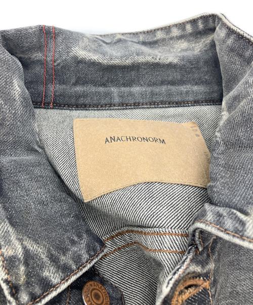 anachronorm（アナクロノーム）anachronorm (アナクロノーム) FRONT TUCK WASHED BLACK DENIM JACKET　81868050535 グレー サイズ:01/32の古着・服飾アイテム