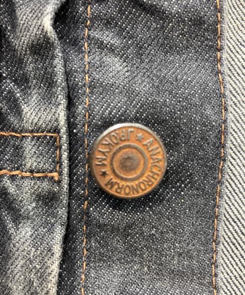 anachronorm（アナクロノーム）anachronorm (アナクロノーム) FRONT TUCK WASHED BLACK DENIM JACKET　81868050535 グレー サイズ:01/32の古着・服飾アイテム