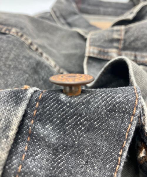 anachronorm（アナクロノーム）anachronorm (アナクロノーム) FRONT TUCK WASHED BLACK DENIM JACKET　81868050535 グレー サイズ:01/32の古着・服飾アイテム
