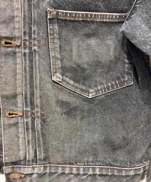 anachronorm（アナクロノーム）anachronorm (アナクロノーム) FRONT TUCK WASHED BLACK DENIM JACKET　81868050535 グレー サイズ:01/32の古着・服飾アイテム