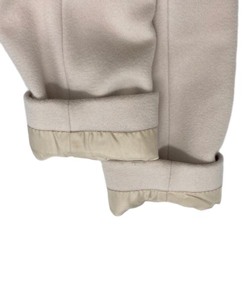 Max Mara Studio（マックスマーラ ストゥディオ）Max Mara Studio (マックスマーラ ストゥディオ) Bコラージュ ピュアヴァージンウールコート アイボリー サイズ:40の古着・服飾アイテム