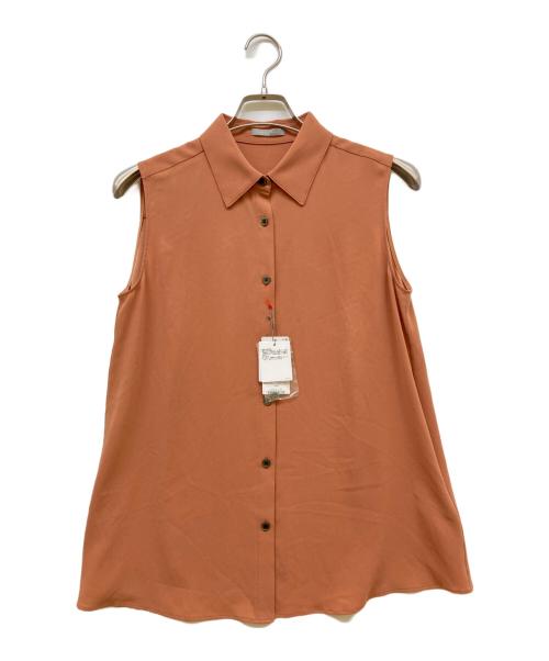 theory luxe（セオリーリュクス）theory luxe (セオリーリュクス) FLOW ZATIE BLOUSE ブラウン サイズ:SIZE 38の古着・服飾アイテム