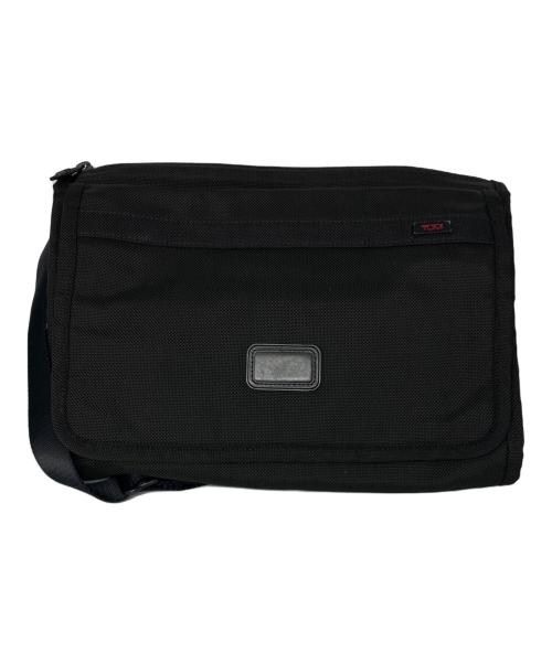 TUMI（トゥミ）TUMI (トゥミ) Alpha Ballistic Travel Flap Zip Crossbody アルファ・バリスティック・トラベル・フラップ・ジップ・クロスボディ ブラック サイズ:サイズ詳細参照の古着・服飾アイテム