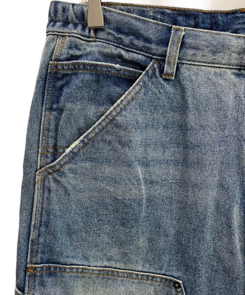 NAUTICA（ノーティカ）NAUTICA (ノーティカ) ダブルニーペインターデニムパンツ ライトインディゴ サイズ:Lの古着・服飾アイテム