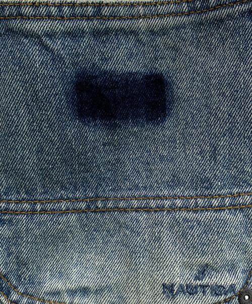 NAUTICA（ノーティカ）NAUTICA (ノーティカ) ダブルニーペインターデニムパンツ ライトインディゴ サイズ:Lの古着・服飾アイテム