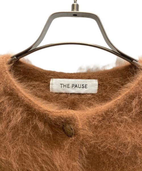 THE PAUSE（ザポーズ）THE PAUSE (ザポーズ) ファーニットショートカーディガン ブラウン サイズ:FREEの古着・服飾アイテム