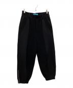 MUZEミューズ）の古着「CIRCUIT RELAXED FIT SWEAT TROUSERS」｜ブラック