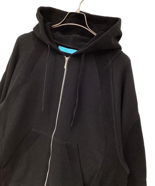 MUZE（ミューズ）MUZE (ミューズ) CIRCUIT RELAXED FIT ZIP-UP HOODIE ブラック サイズ:2の古着・服飾アイテム
