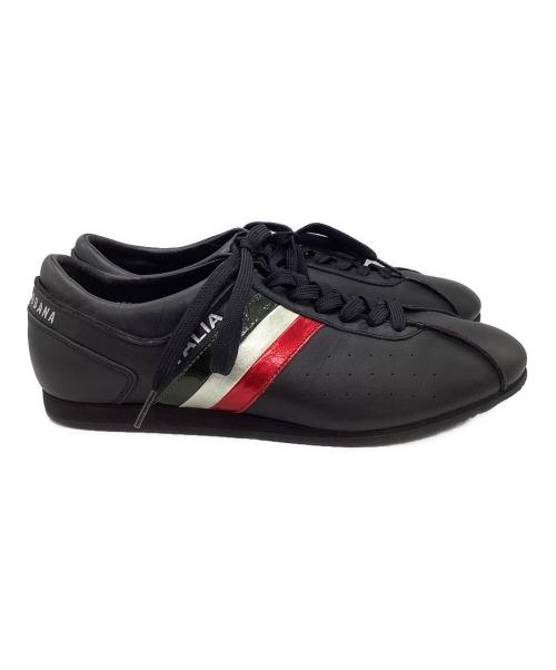 DOLCE & GABBANA（ドルチェ＆ガッバーナ）DOLCE & GABBANA (ドルチェ＆ガッバーナ) ローカットスニーカー ブラック サイズ:SIZE 7.5の古着・服飾アイテム