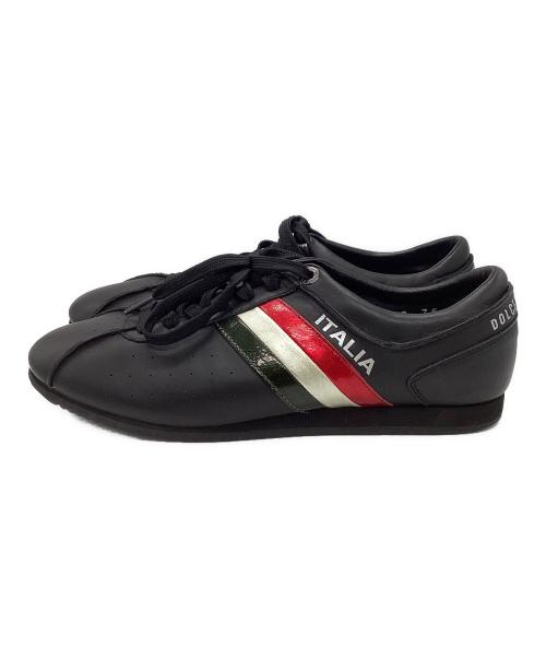 DOLCE & GABBANA（ドルチェ＆ガッバーナ）DOLCE & GABBANA (ドルチェ＆ガッバーナ) ローカットスニーカー ブラック サイズ:SIZE 7.5の古着・服飾アイテム