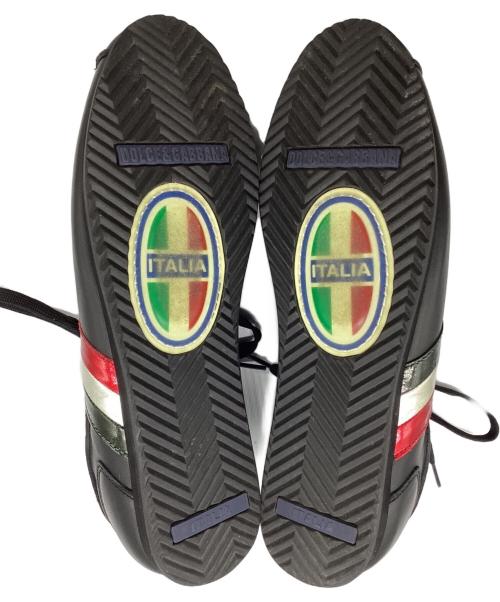 DOLCE & GABBANA（ドルチェ＆ガッバーナ）DOLCE & GABBANA (ドルチェ＆ガッバーナ) ローカットスニーカー ブラック サイズ:SIZE 7.5の古着・服飾アイテム